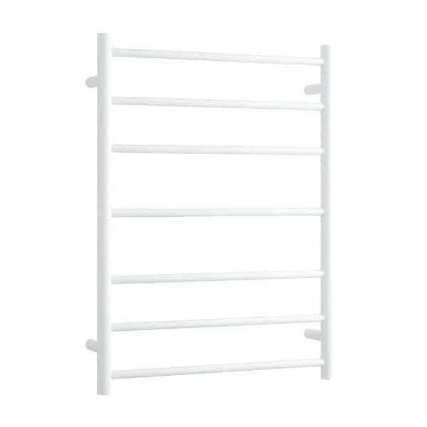 Thermogroup 7 Bar Thermorail White Satin Heated Towel Ladder 600mm - Burdens Plumbing