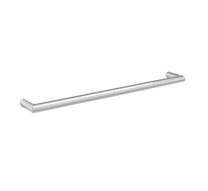 Thermorail Round Single Heated Rail 832mm Polished Stainless Steel - Burdens Plumbing