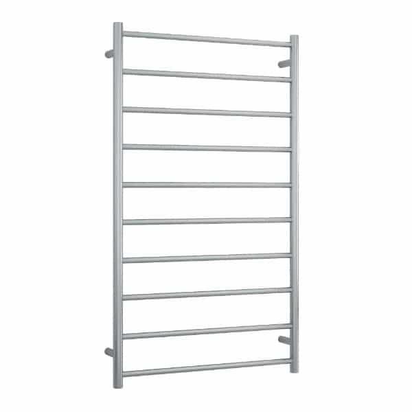 Thermogroup 10 Bar Thermorail Heated Towel Ladder 700mm - Brushed Stainless Steel - Burdens Plumbing