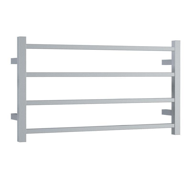 Thermorail Square 4 Bar Heated Rail 800X440 - Polished - Burdens Plumbing