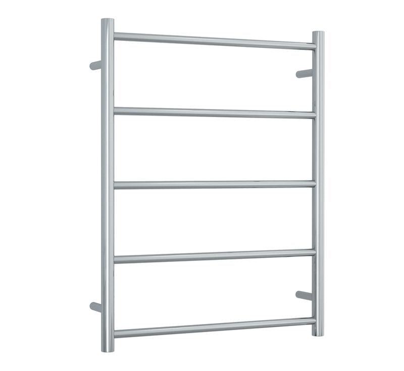 Thermorail Non Heated Round 5 Bar 630X800 - Polished - Burdens Plumbing