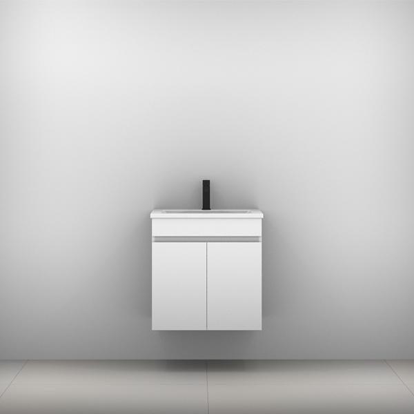 Timberline Bargo Wall Hung Vanity With Alpha Ceramic Top - Burdens Plumbing