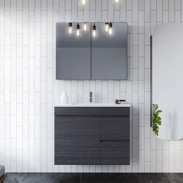 Timberline Bargo Wall Hung Vanity With Alpha Ceramic Top - Burdens Plumbing