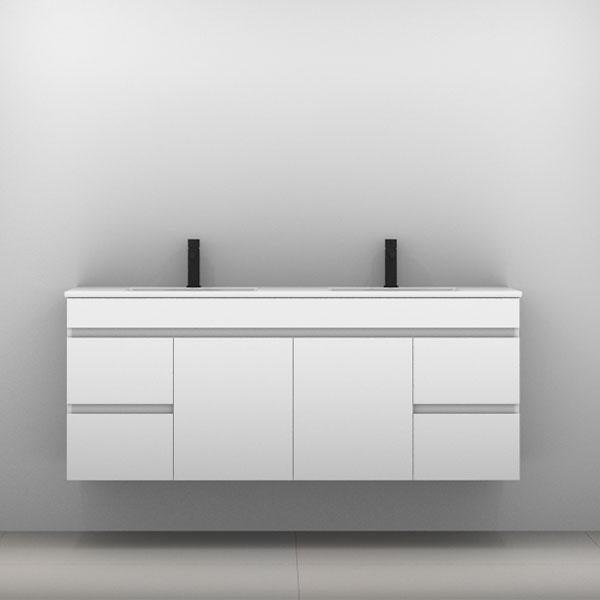 Timberline Bargo Wall Hung Vanity With Alpha Ceramic Top - Burdens Plumbing