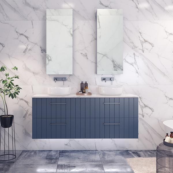 TIMBERLINE HENLEY 900MM SPECIAL PAINT FINISH SILK SURFACE TOP VANITY W/HUNG - Burdens Plumbing