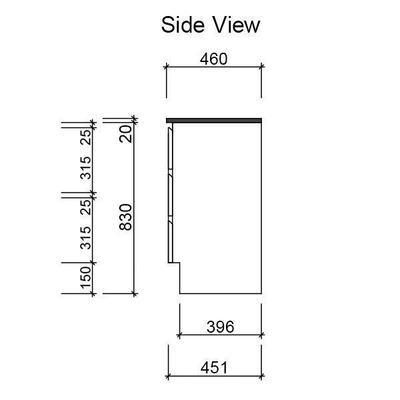TIMBERLINE NEVADA VANITY 1500MM DOUBLE BOWL ALPHA TOP FLOOR STANDING N152AF - Burdens Plumbing