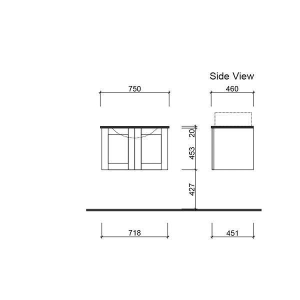 TIMBERLINE VICTORIA 900MM VANITY SILKSURFACE TOP A OR U/COUNTR BASIN WHUNG - Burdens Plumbing