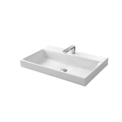 Toto Console Lavatory 700W X 460D X 70H 1 Tap Hole W/Ceifiontect Lw1617Cb# X W - Burdens Plumbing