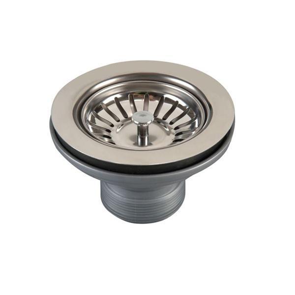 Turner Hastings 90 X 50mm Polished Stainless Steel Basket Waste - Burdens Plumbing