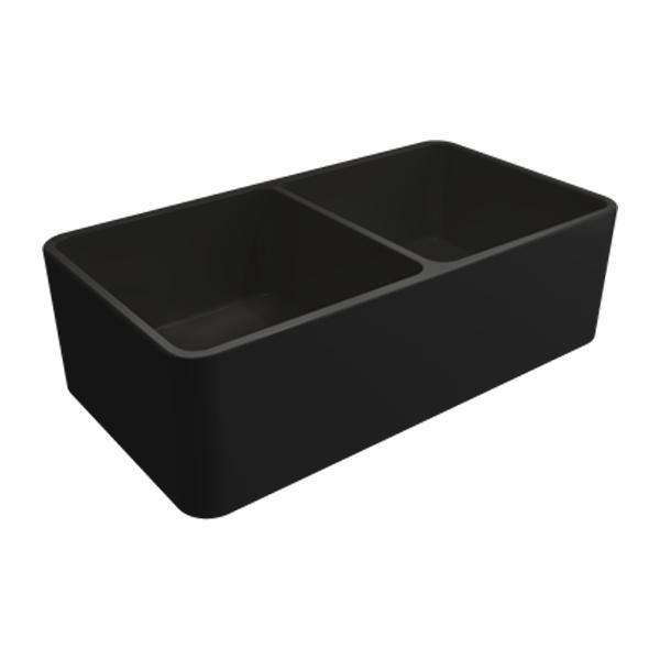 Turner Hastings Novi 85 X 46 Fine Fireclay Butler Sink - Matte Black - Burdens Plumbing