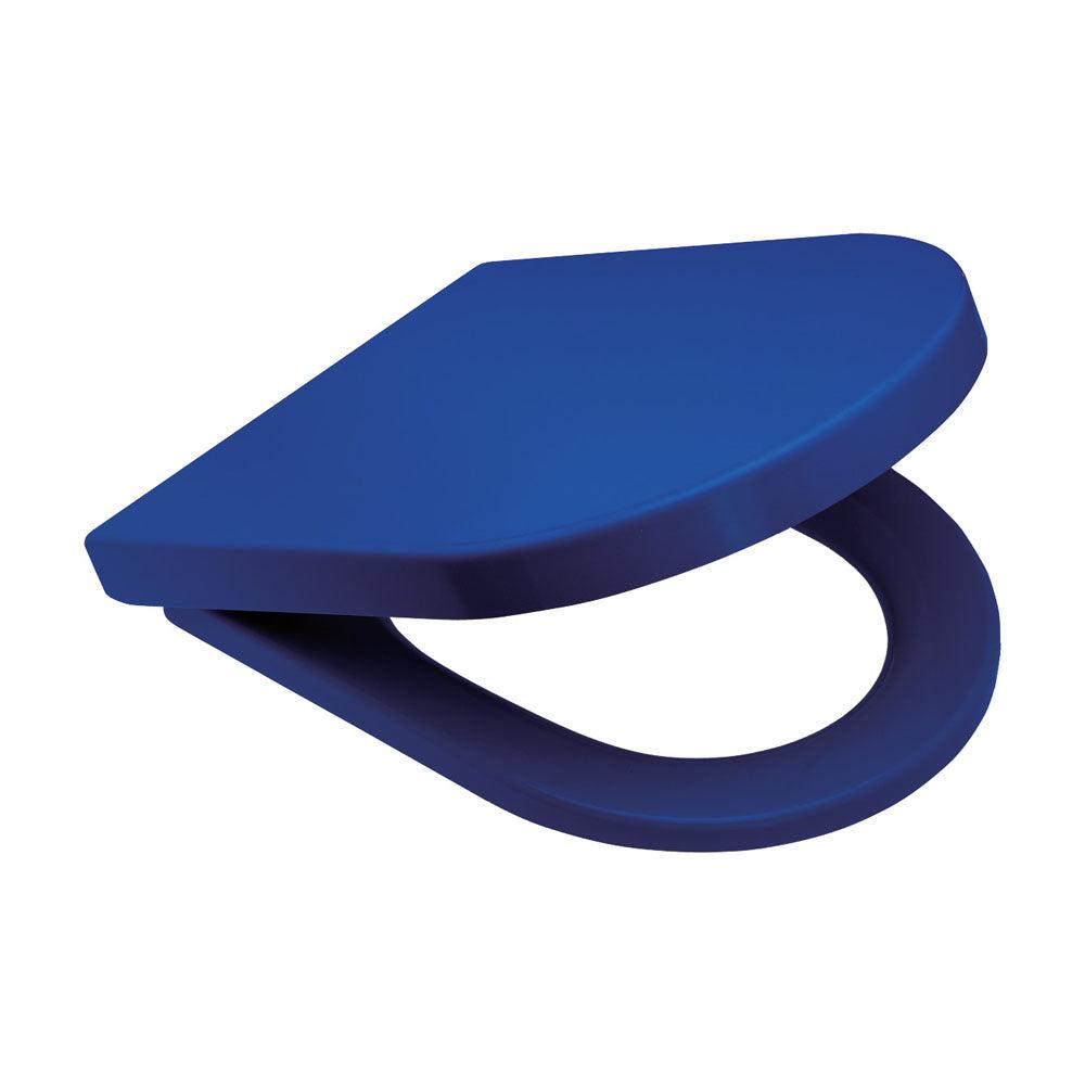 Universal Toilet Seat, Gloss Blue - Burdens Plumbing