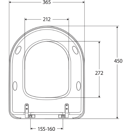 Universal Toilet Seat, Gloss Blue - Burdens Plumbing