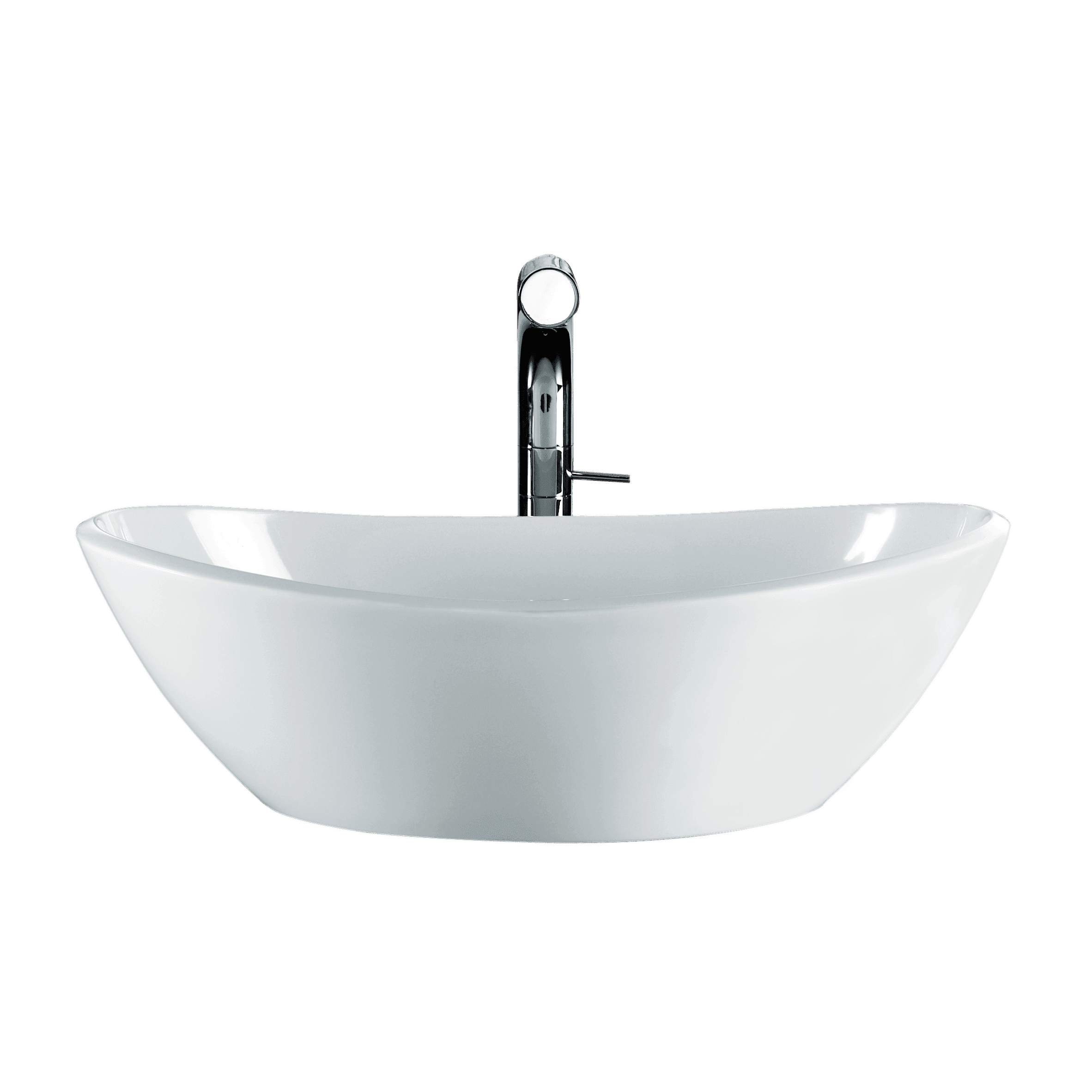 V+A Amalfi 55 Vessel Basin Quarrycast White - Burdens Plumbing
