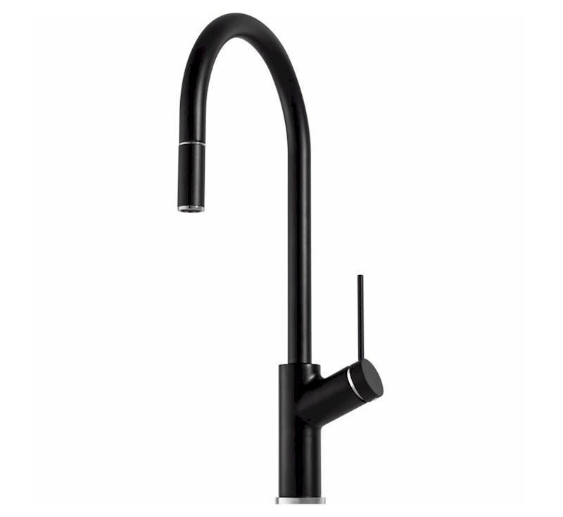 Vilo Pull Out Mixer Matte Black - Burdens Plumbing