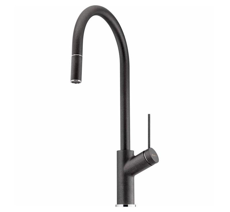 Vilo Pull Out Mixer Santorini Black - Burdens Plumbing