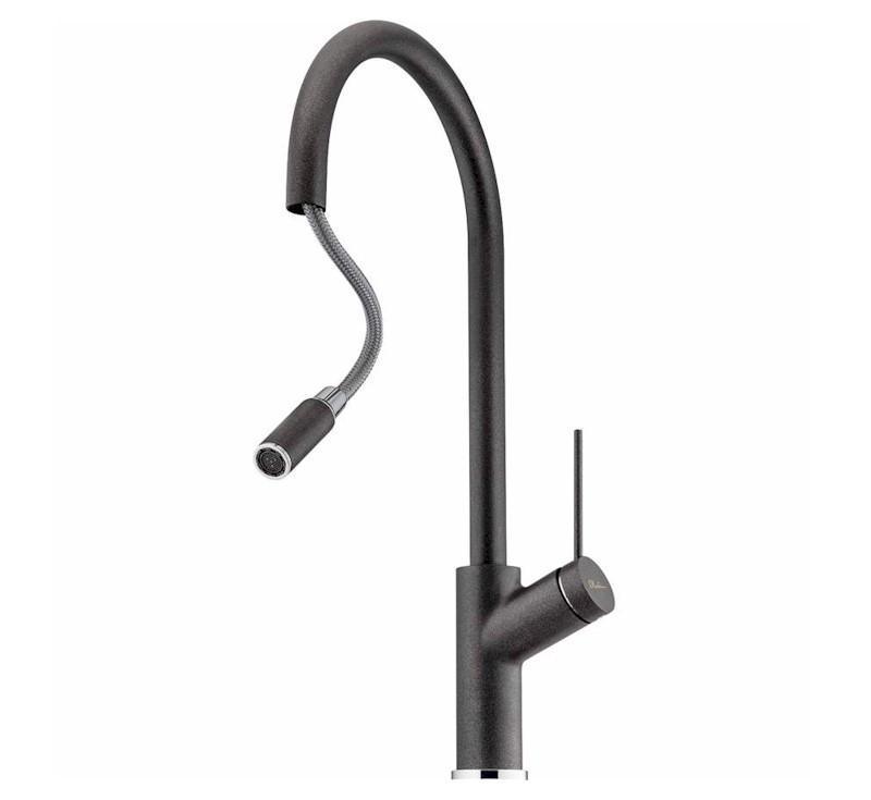 Vilo Pull Out Mixer Santorini Black - Burdens Plumbing