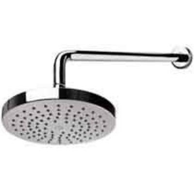 Zucchetti Spin Shower Head With Wall Mounted Arm Chrome - Burdens Plumbing