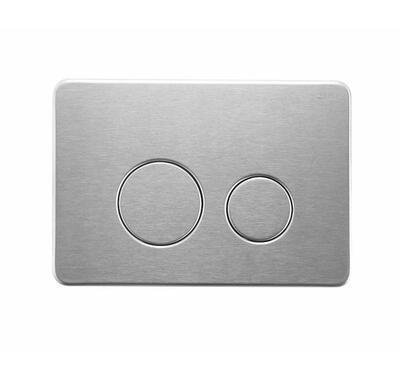 Zumi Java Round Stainless Steel Flush Plate Brushed Nickel G3004118 - Burdens Plumbing