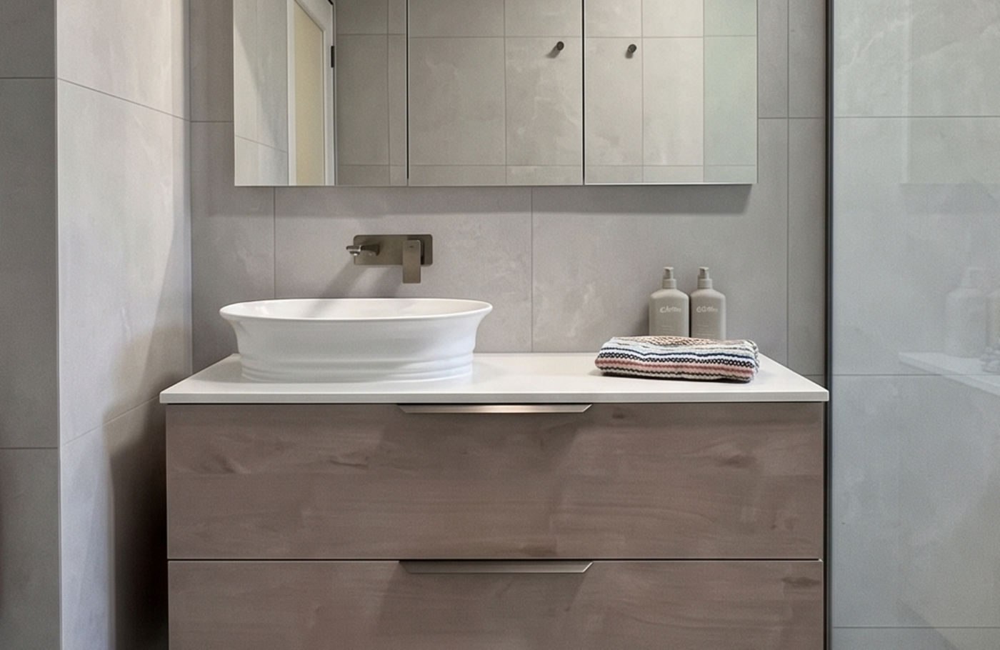 Sophisticated Bathroom Design Featuring Timberline, Fienza & Streamline by Arcor Homes