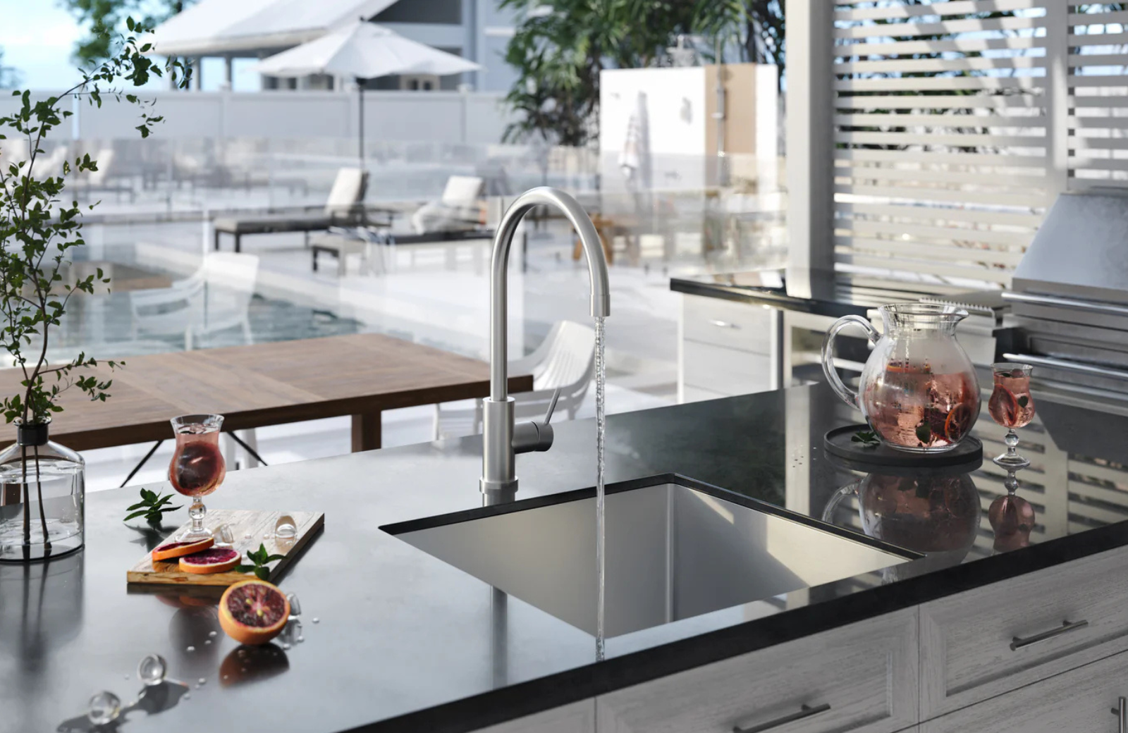 Stylish & Durable Fixtures for Outdoor Bathrooms and Kitchen This Summer