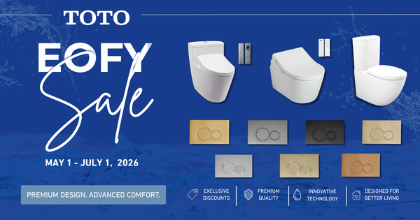 TOTO EOFY Sale Arrives at Burdens Bathrooms: Premium Japanese Innovation at Special End-of-Financial-Year Prices