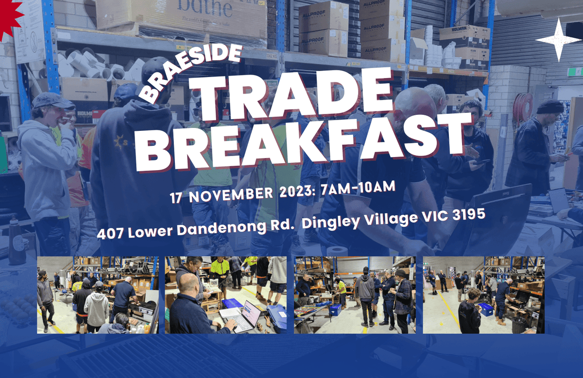 The Wulfe Heaters Trade Breakfast at Burdens Bathrooms