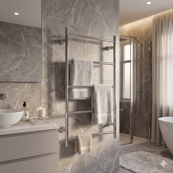 Chrome Heated Towel Ladders & Rails