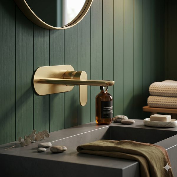 Wall Basin/Bath Mixer Set