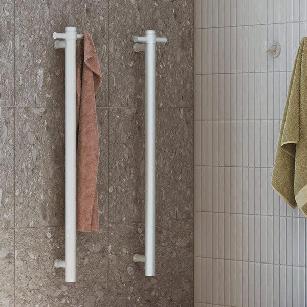 White Heated Towel Ladders & Rails