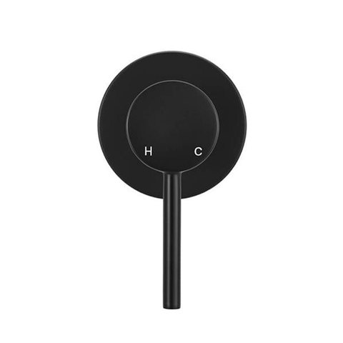 Meir Round Matte Black Wall Mixer