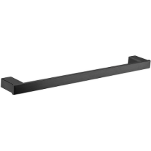 Bella Vista Chunky Single Towel Rail 750mm Black