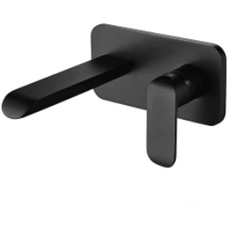 Bella Vista Kara Wall Basin Mixer Matte Black