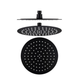 Collis Ino Round Ss Shower Head 250mm Matte Black Iw-Sus5500-10Mb