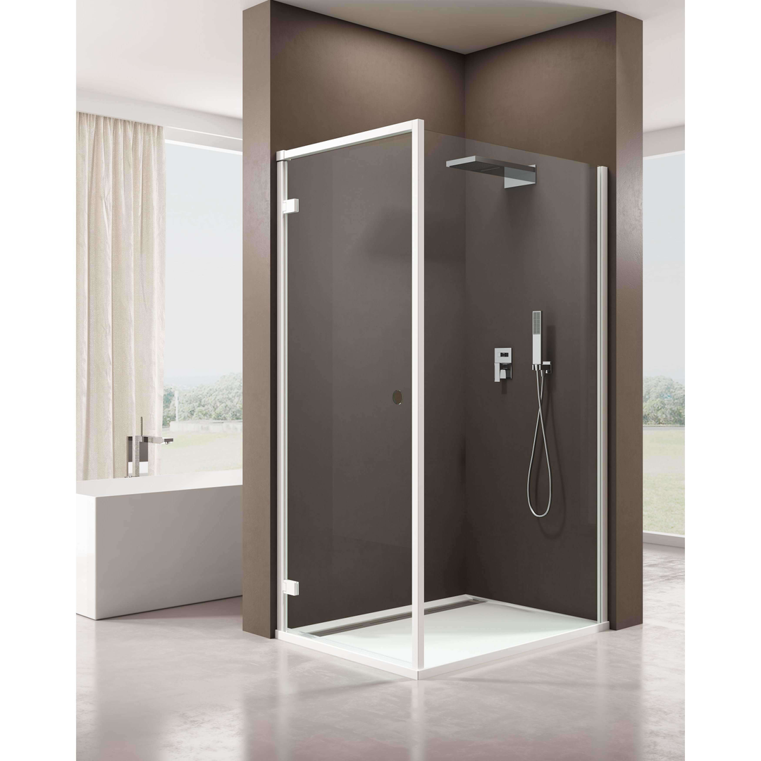 Oceano Kubix Shower Door 900 X 2000 Matt White