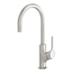 Phoenix Vivid Slimline Oval Sink Mixer 160mm Gooseneck Brushed Nickel