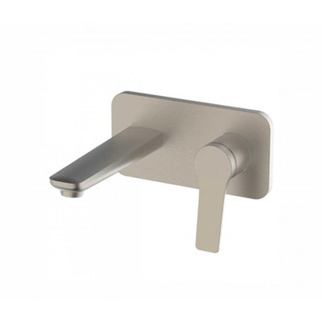 Studio Bagno Pop Wall Mounted Basin Mixer Brushed Nickel P002/Bn