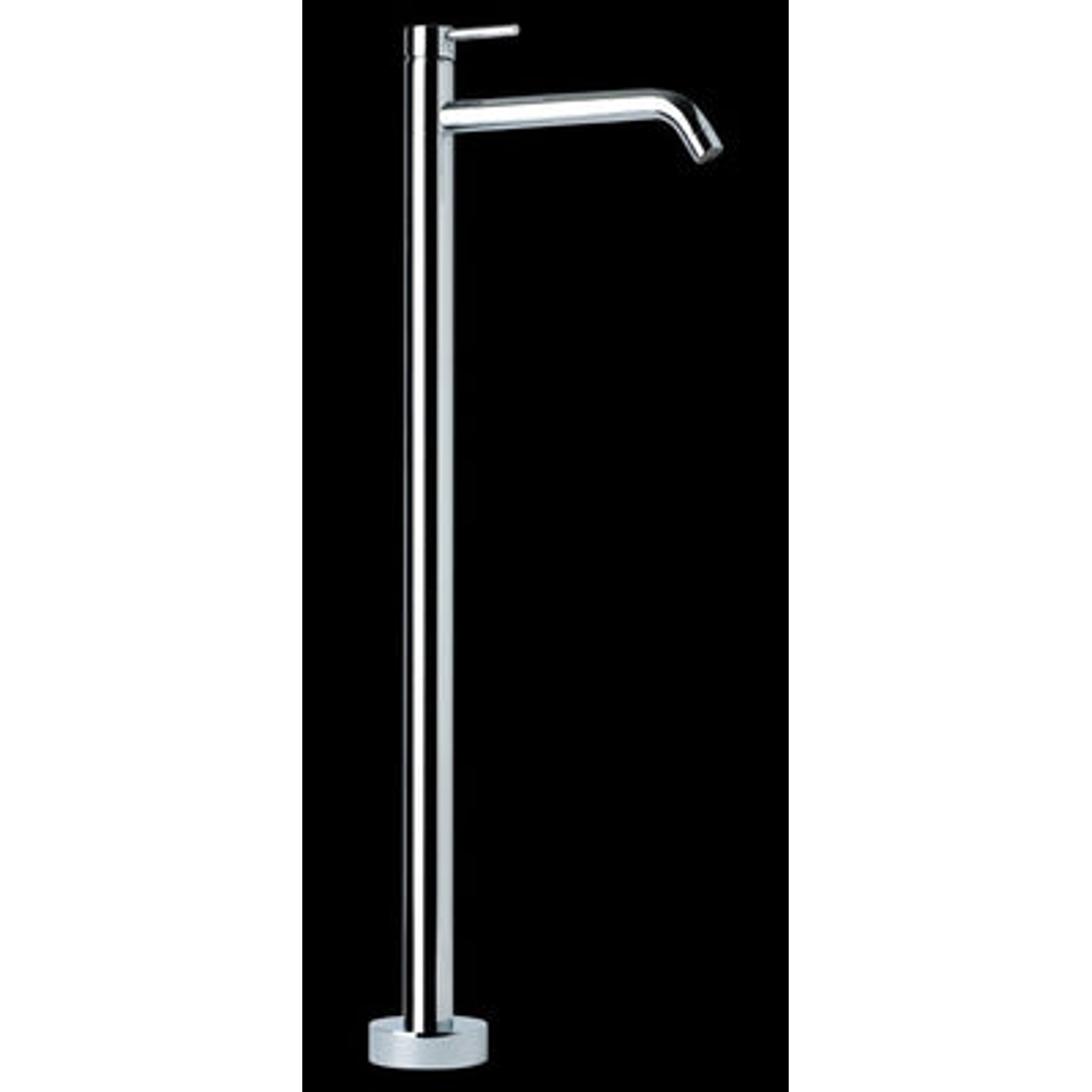 Ram Park Bath Filler Include Floor Base Fixed Spout Chrome