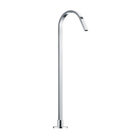 Collis Floor Mounted Flat Bath Spout Chrome 867mm Fmfbs8