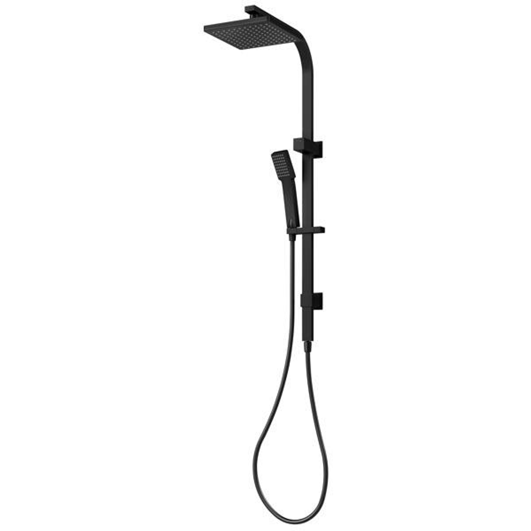 Phoenix Lexi Twin Rail Shower Matt Black