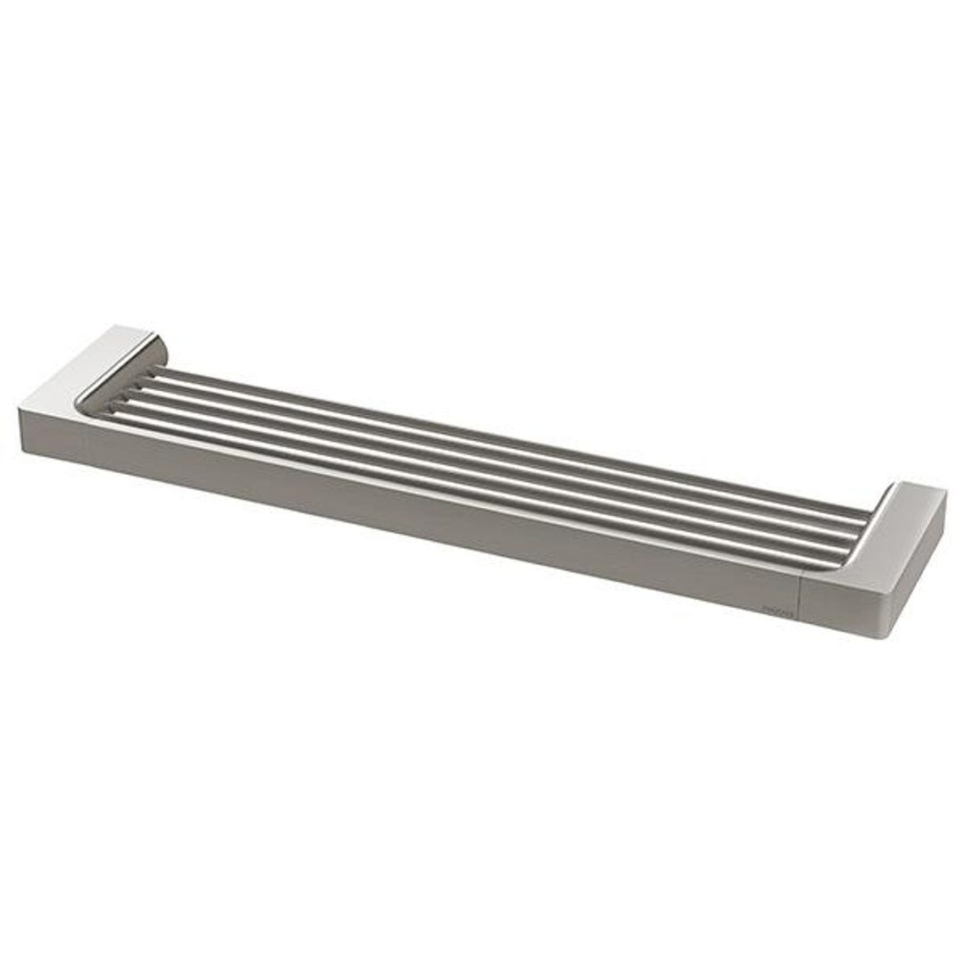 Phoenix Gloss Shower Shelf-Brushed Nickel 465mm