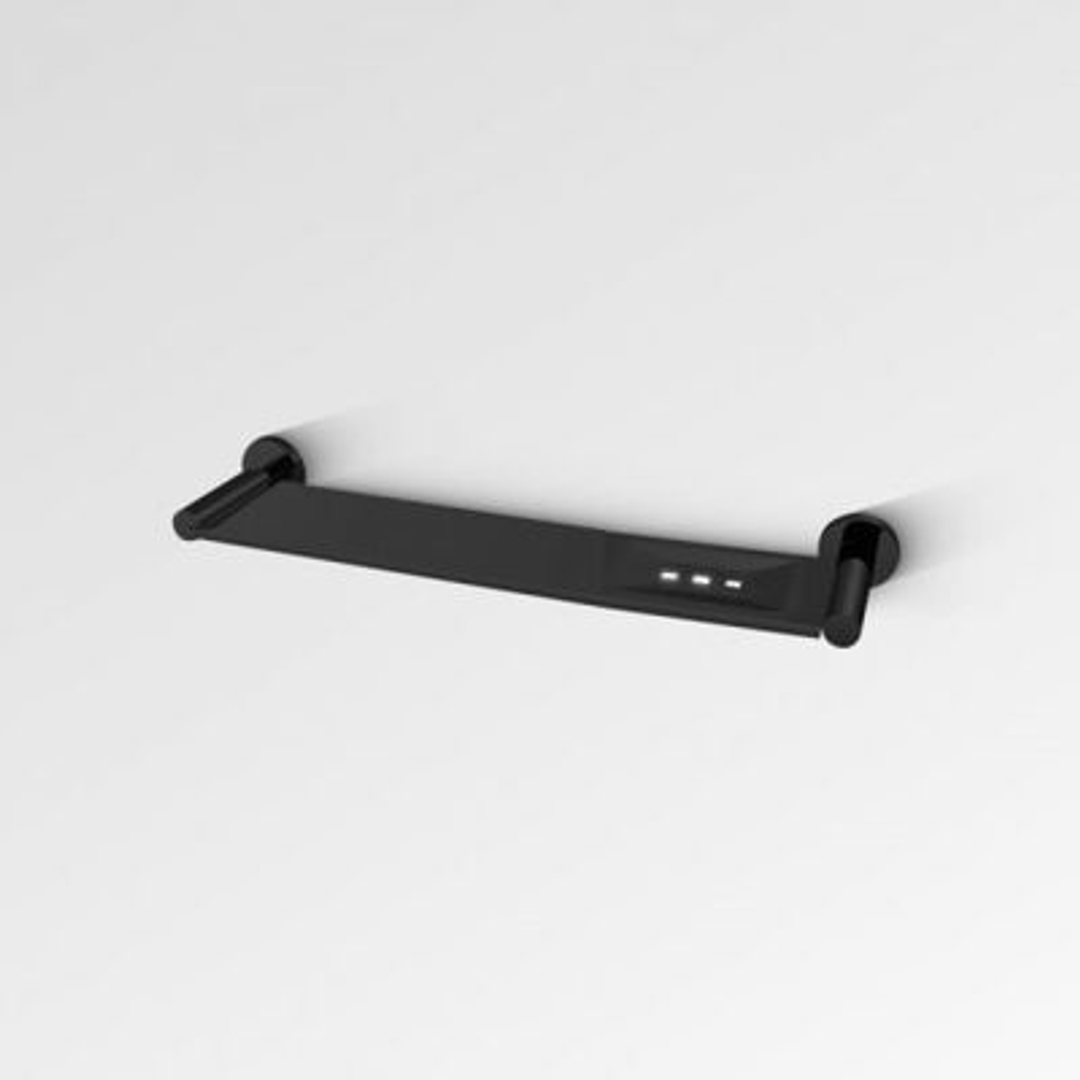 Nirvana Metal Shower Shelf Matt Black(Bestlink P#:5090-4Bk)