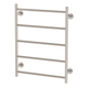 Phoenix Radii Heated Towel Ladder 550mm Round Plate - Brushed Nickel