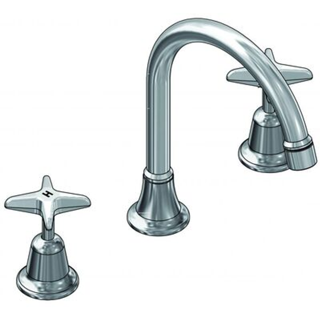 Ram Southern Cross F'Ward Bowl Sink Set with Gooseneck Spout Chrome