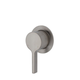 Fienza Sansa Wall Mixer Brush Nickel Small Round Brush Nickel Plate