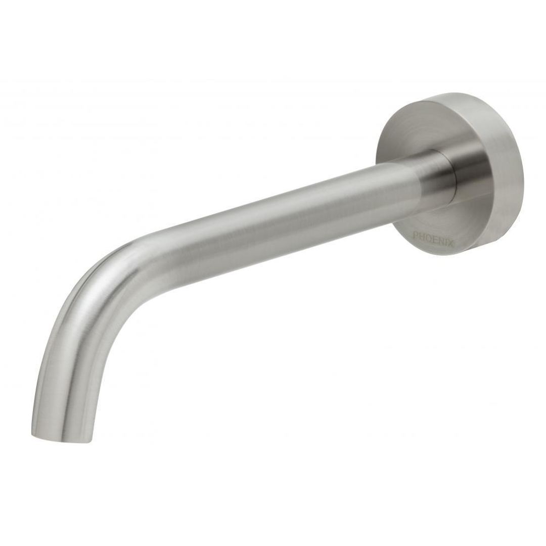 Phoenix Vivid Slimline Wall Basin Outlet 180mm-Brushed Nickel