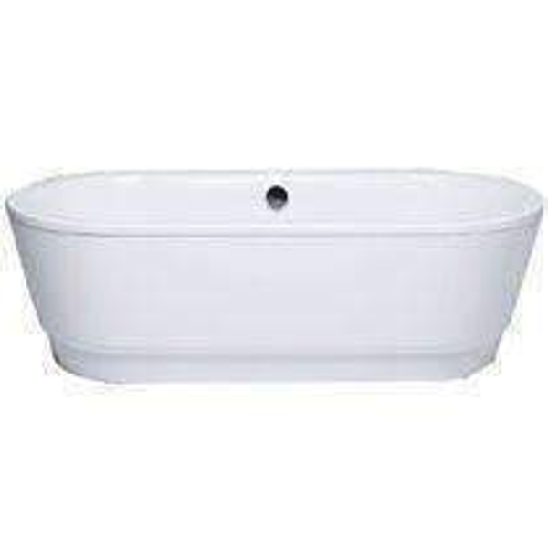 Gala Ea  Pressed Steel Freestanding Bath Inc Waste 1800mm