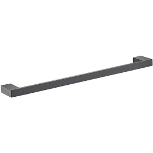 Bella Vista Milos Single Towel Rail Black 800mm