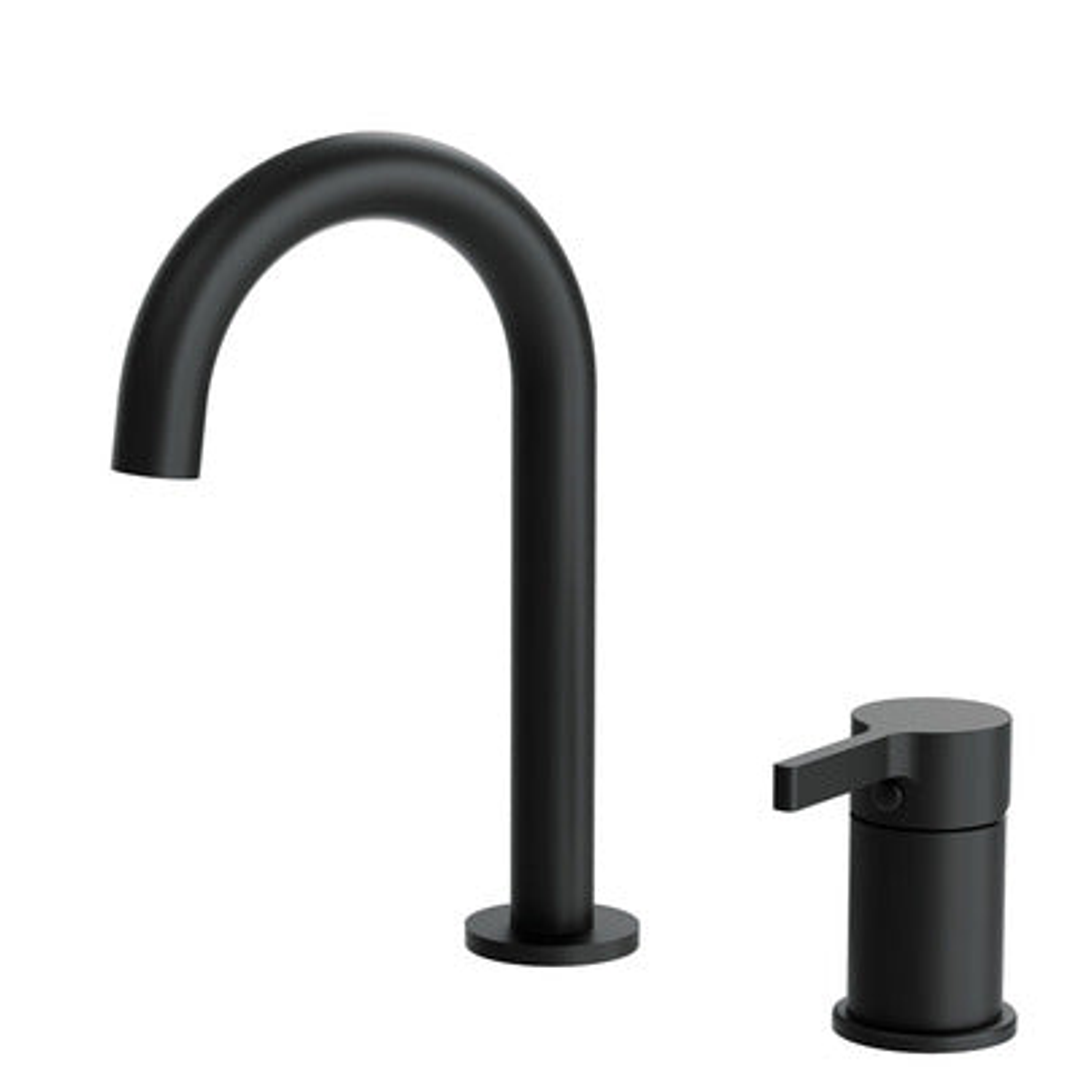 Fienza Sansa Hob Mixer And Basin/Bath Spout Set Matte Black