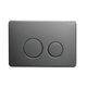 Zumi Venus In Wall Toilet Package Round Gun Metal Flush Plate