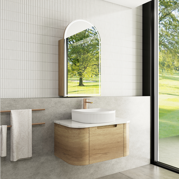 Aulic Carita 750 Cabinet With Pure Flat Stone Top